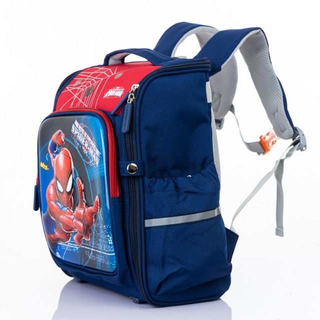Balo chống gù hình người nhện màu đỏ phối xanh dương TT LIFE 111-3 2